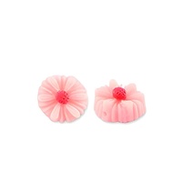 Rose Petal Resin Flower Beads 8 mm – Pack of 10