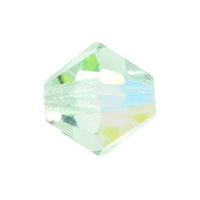 Preciosa Crystal Bicone Beads – Chrysolite AB 4mm (31pcs)