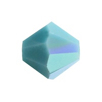 Preciosa Crystal Bicone Beads – Turquoise AB 4mm (31pcs)