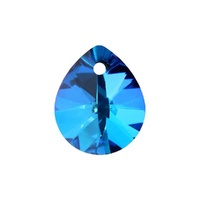 Aurea Mini Pear Crystal Pendant – Crystal Bermuda Blue | 8mm x 6mm