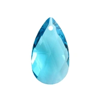 Aurea Crystal Pear Pendant – Aquamarine 16x9mm