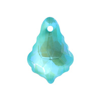 Aurea Crystal Baroque Pendant 16x11mm – Aquamarine Lacquer DeLite