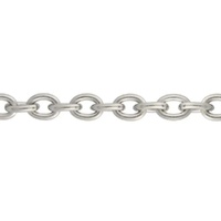 Stainless Steel Fine Cable Chain – 4x3mm Links (Sold by the Foot / 30cm)