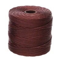 Beadsmith S-Lon Nylon Beading Cord Tex210 - Burgundy x 77 Yards