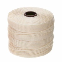 Beadsmith S-Lon Nylon Beading Cord Tex210 - Vanilla x 77 Yards