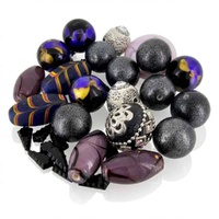 Midnight Treasure Eclectic Bead Mix – Vintage & Artisan Assortment