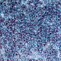Czech Glass Seed Beads 6/0 Mauve Core Blue – 22g Vial