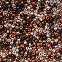 Czech Seed Beads 8/0 – Honey Apricot Mix 22g Vial