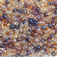  Czech Seed Beads apx. 22g Vial 10/0 Topaz Mix Luster 