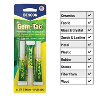 Beacon Gem-Tac Glue 3 Pack Rhinestone Fabric Craft Jewellery Adhesive