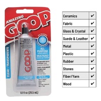 Amazing GOOP Clear Adhesive 1oz All Purpose Craft Fabric Jewellery Glue