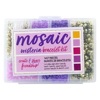 Wisteria Bracelet Making Kit – Purple & Gold Mix