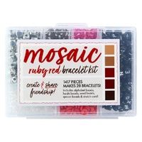 Ruby Red Bracelet Making Kit – 1417 Pieces