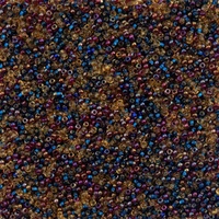 Czech Seed Beads 11/0 Midnight Gold Mix - 23g Vial