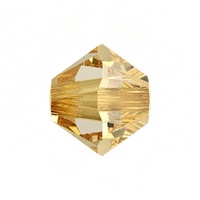 Swarovski Crystal Bicone Beads 4mm - Crystal Metallic Sunshine