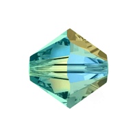 Swarovski Crystal Bicone Beads 4mm - Blue Zircon AB2X