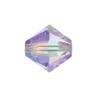 Swarovski Crystal Bicone Beads 4mm - Violet AB2X