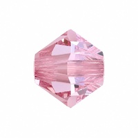 Swarovski Crystal Bicone Beads 4mm - Light Rose Moonlight