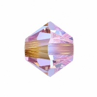 Swarovski Crystal Bicone Beads 4mm - Vintage Rose AB2X