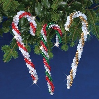 Beaded Christmas Ornament Kit – Candy Canes (Makes 3)