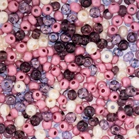 Czech Glass Seed Beads 6/0 Vintage Rose Mix – 22g Vial