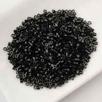 Cylin Glass Cylinder Seed Beads 11/0 – Opaque Black – 25g
