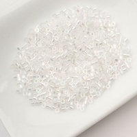 Cylin Glass Cylinder Seed Beads 11/0 – Crystal AB – 25g