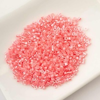 Cylin Glass Cylinder Seed Beads 11/0 – Rose-Pink AB Lined – 25g