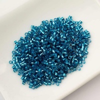 Cylin Glass Cylinder Seed Beads 11/0 – Capri Blue Silver Lined – 25g