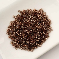 Cylin Glass Cylinder Seed Beads 11/0 – Brown Silver Lined – 25g