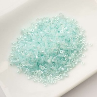 Cylin Glass Cylinder Seed Beads 11/0 – Light Crystal Aqua Ceylon – 25g