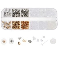 Earring Backs Assortment Kit – Silicone, Plastic & Metal